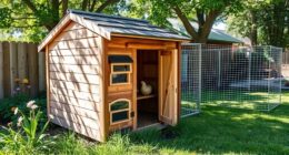 constructing backyard chicken coop