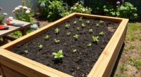 constructing elevated vegetable garden
