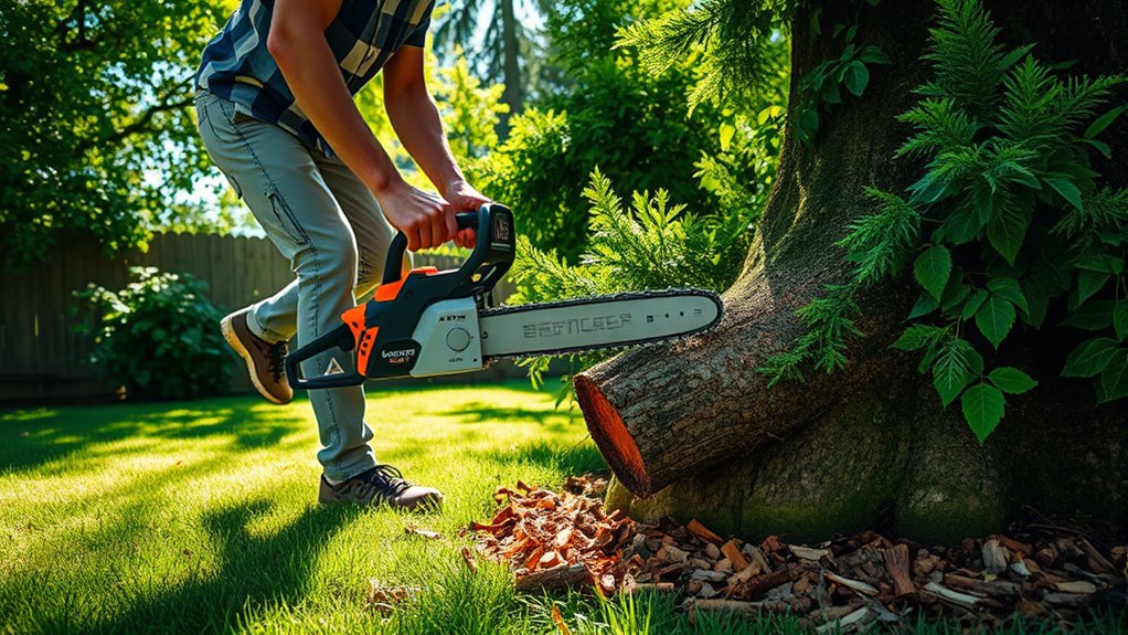 cordless chainsaw safety tips