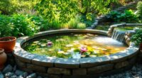 create a miniature pond
