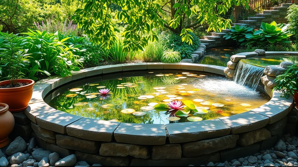 create a miniature pond