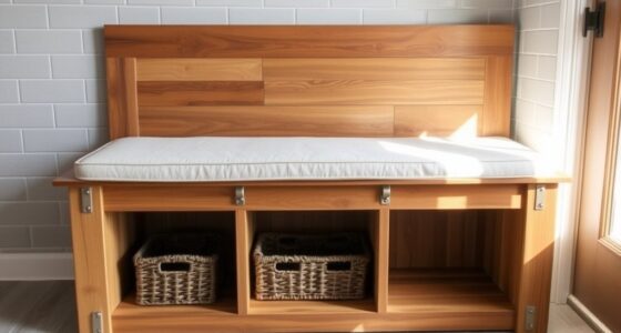 custom mudroom storage bench