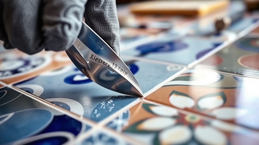 cutting ceramic tiles precisely