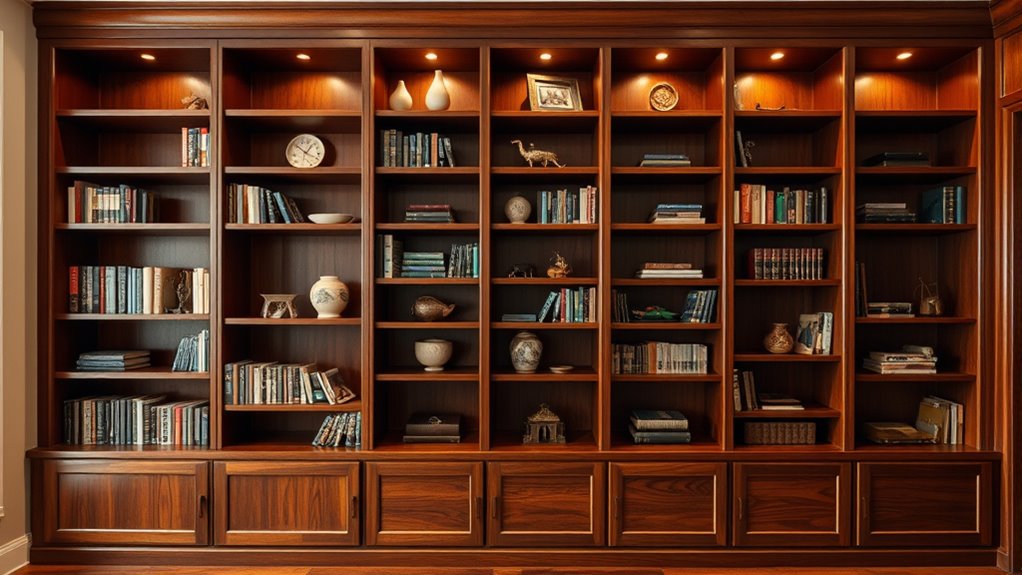 diy custom built in bookcase