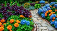 enhancing gardens with color