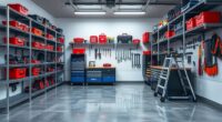 garage tool storage shelves