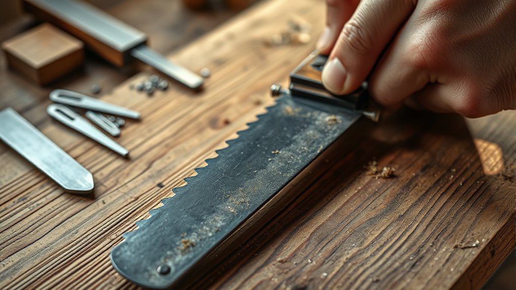 maintain and sharpen saw teeth