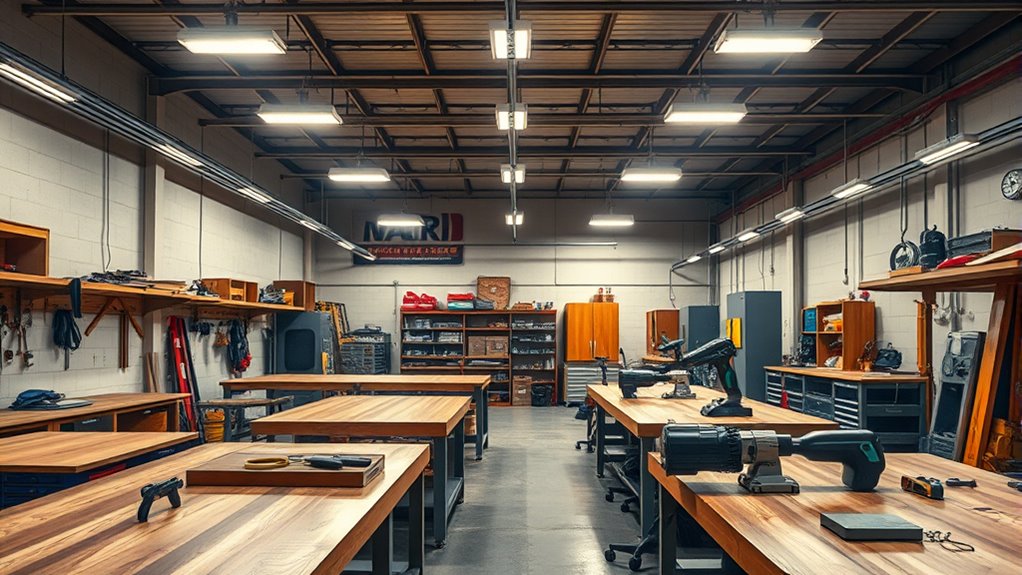 optimize workshop lighting effectiveness