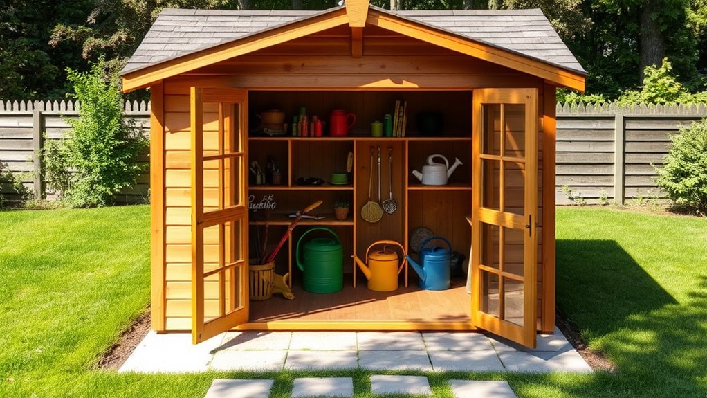 organized durable shed design