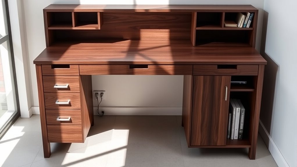 organized ergonomic workspace design
