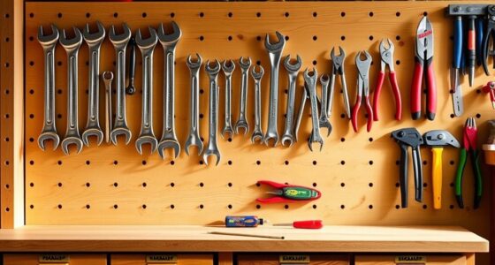 organized hand tools storage