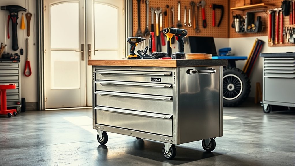 organized mobile workshop storage