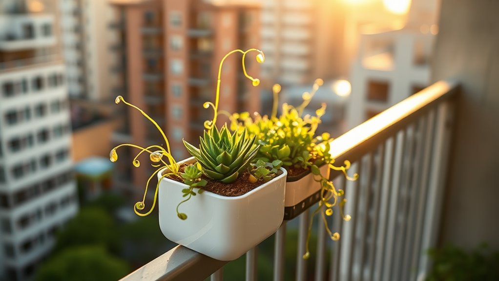 portable apartment micro garden setup