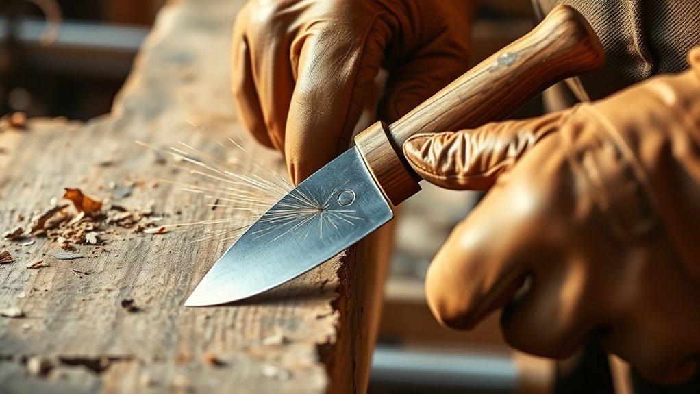 safe controlled drawknife technique