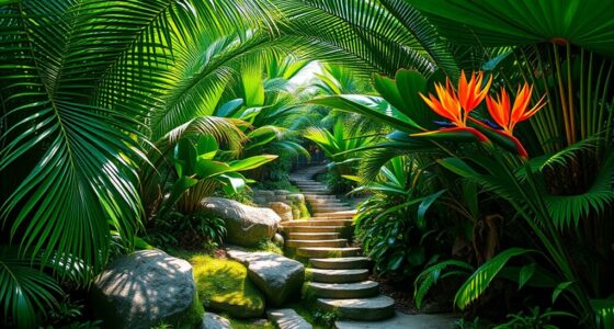 tropical foliage garden design