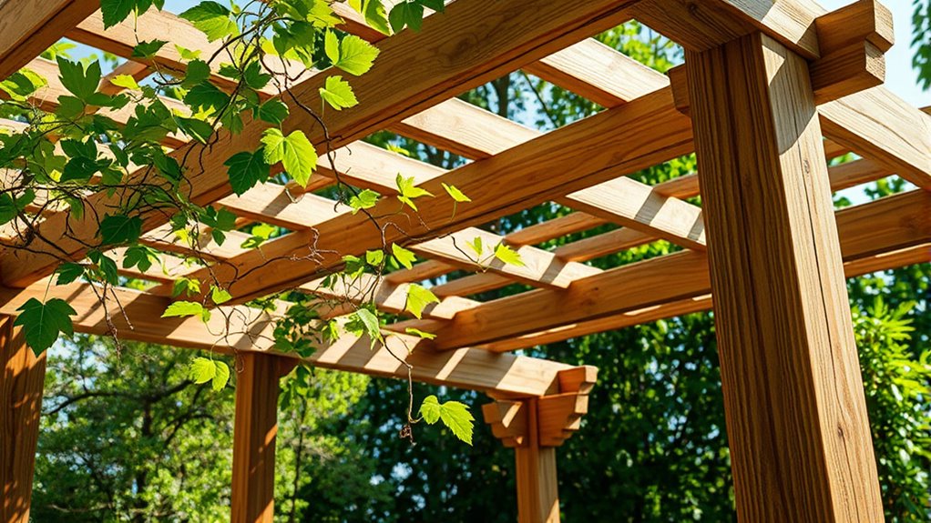 vine covered shaded outdoor retreat