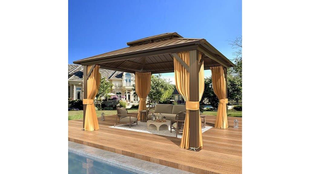 10x12 aluminum gazebo