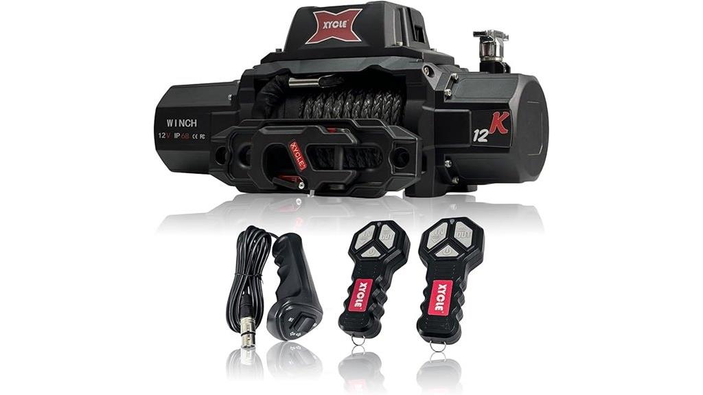 12 000lb waterproof off road winch