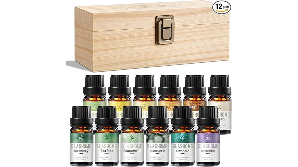 12 premium aromatherapy oils