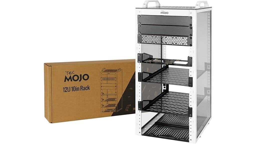 12u 10 inch server rack