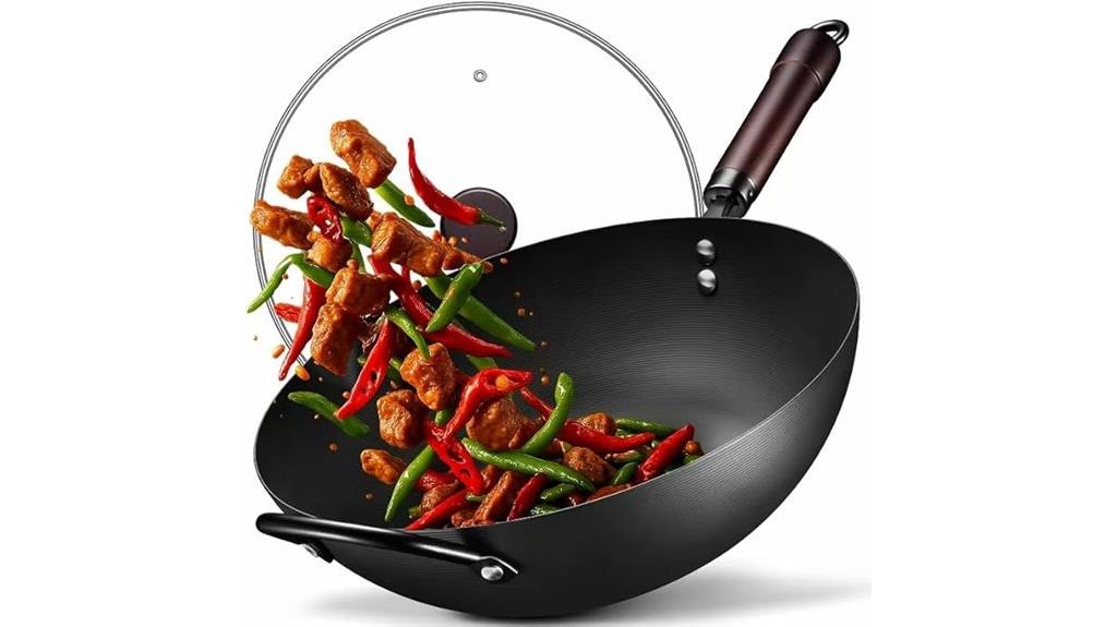 13 inch flat bottom wok