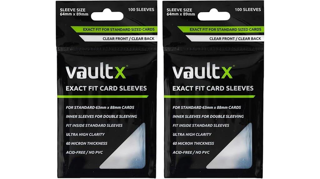 200 pack card sleeves