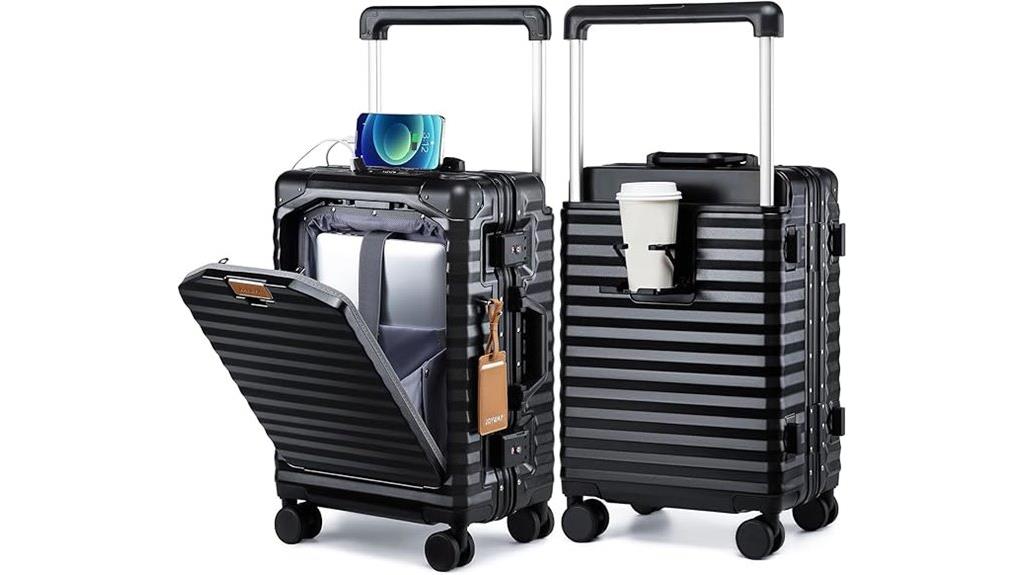 20 inch aluminum carry on