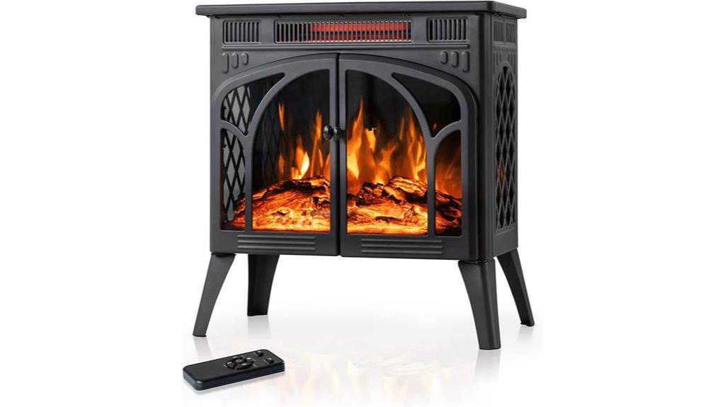 24 inch 3d flame fireplace