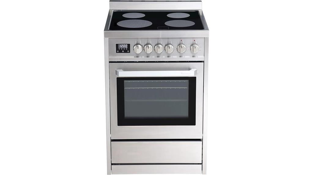 24 inch electric range with airfry