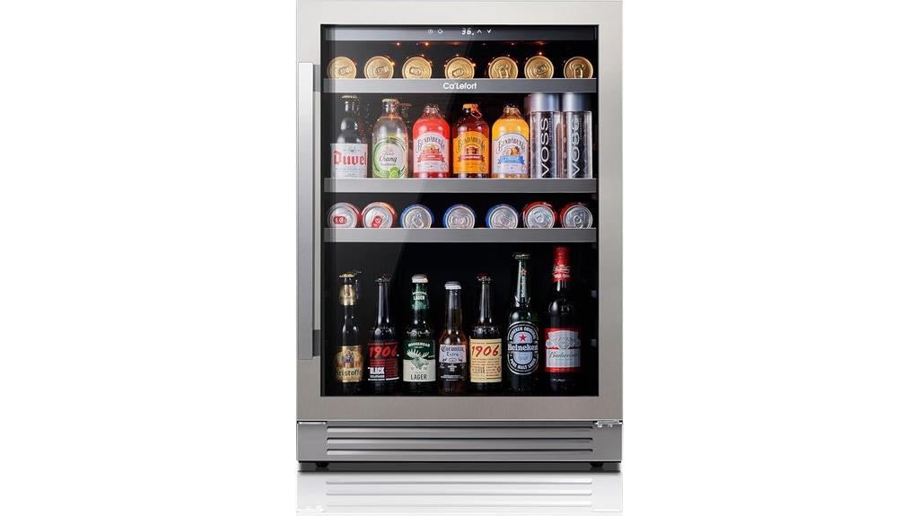 24 inch glass door fridge