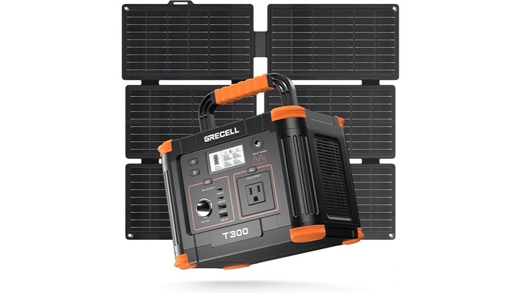 330w portable solar generator