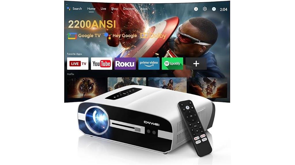 4k google tv projector