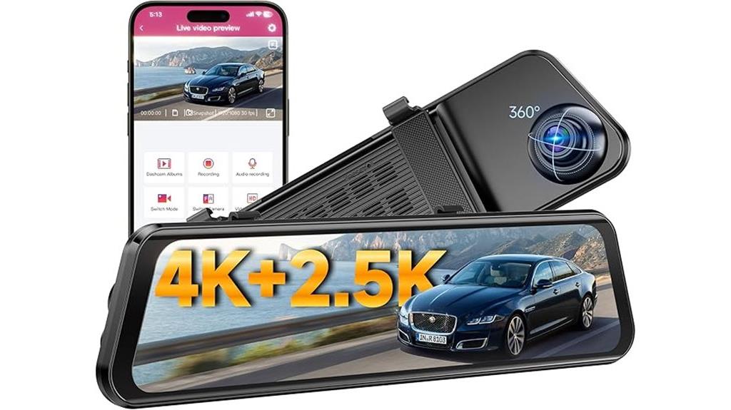 4k rear view camera