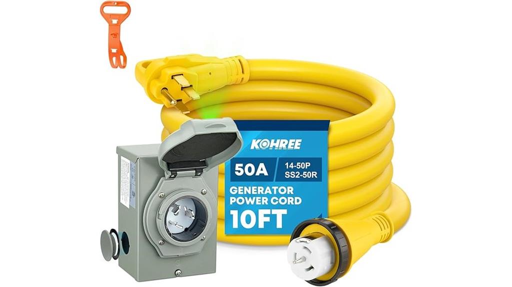 50 amp generator cord kit