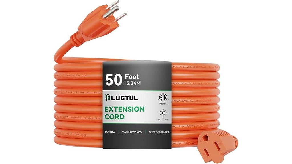 50 ft waterproof extension cord