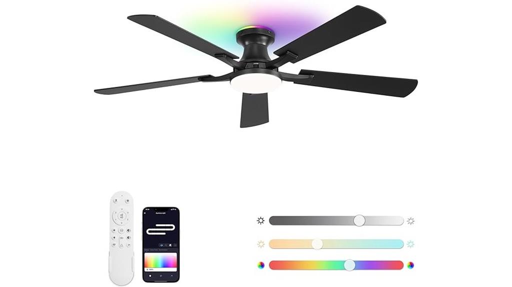 52 inch rgb ceiling fan