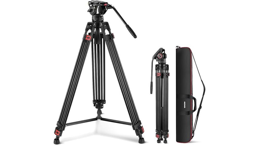 74 inch fluid video tripod
