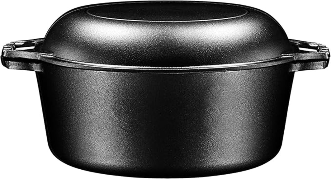 7 quart cast iron cookware