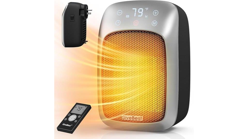 800w plug in wall heater
