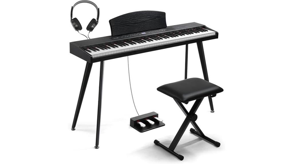 88 key digital piano set