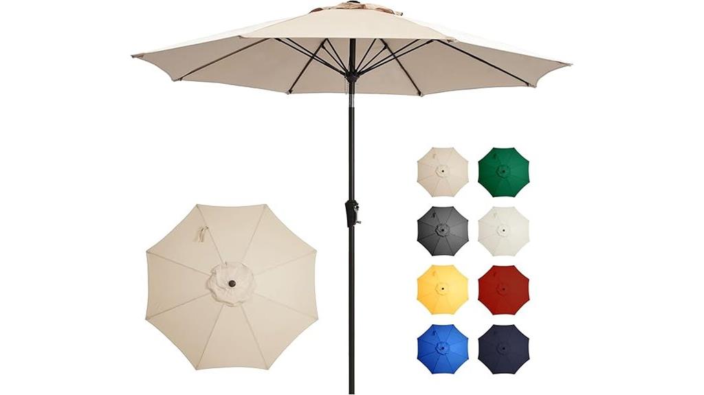9ft tilt crank umbrella