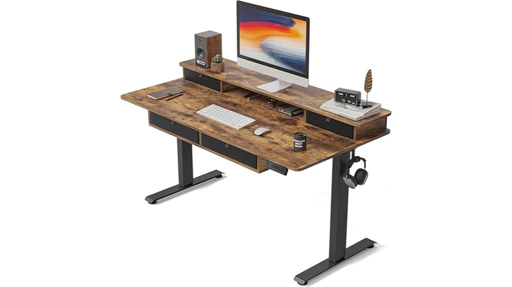 adjustable 55x30 electric desk
