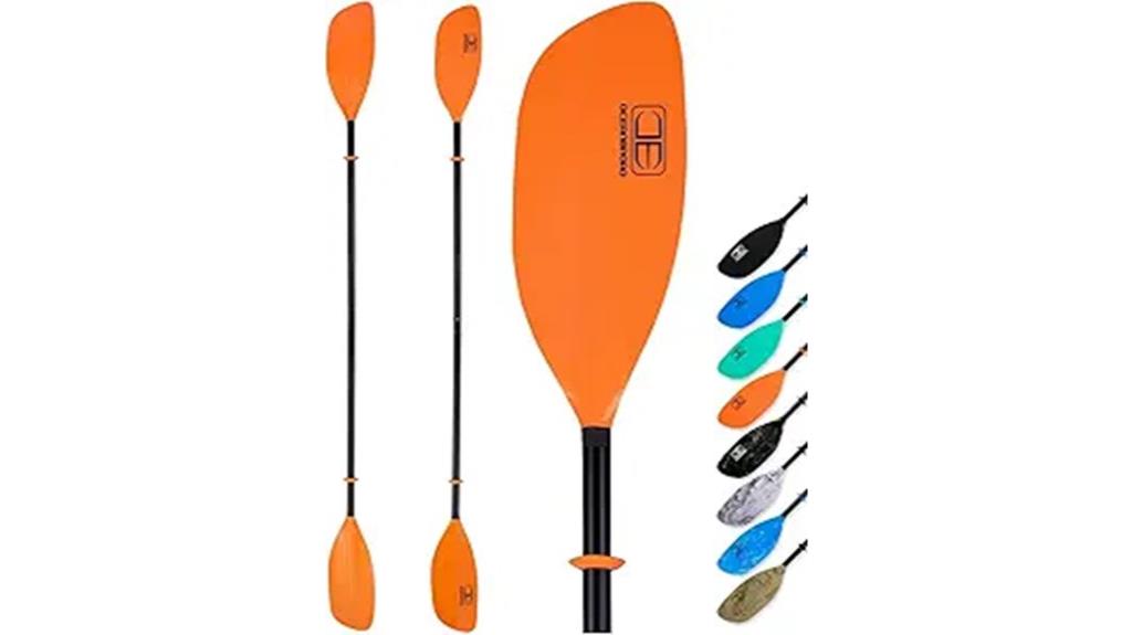 adjustable alloy kayak paddle