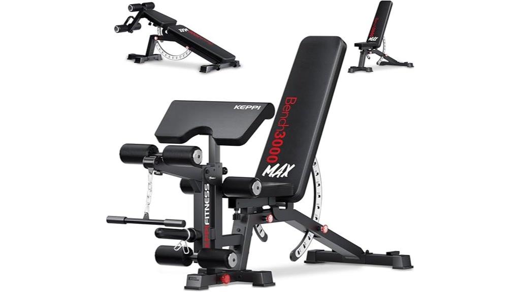 adjustable bench with leg extension