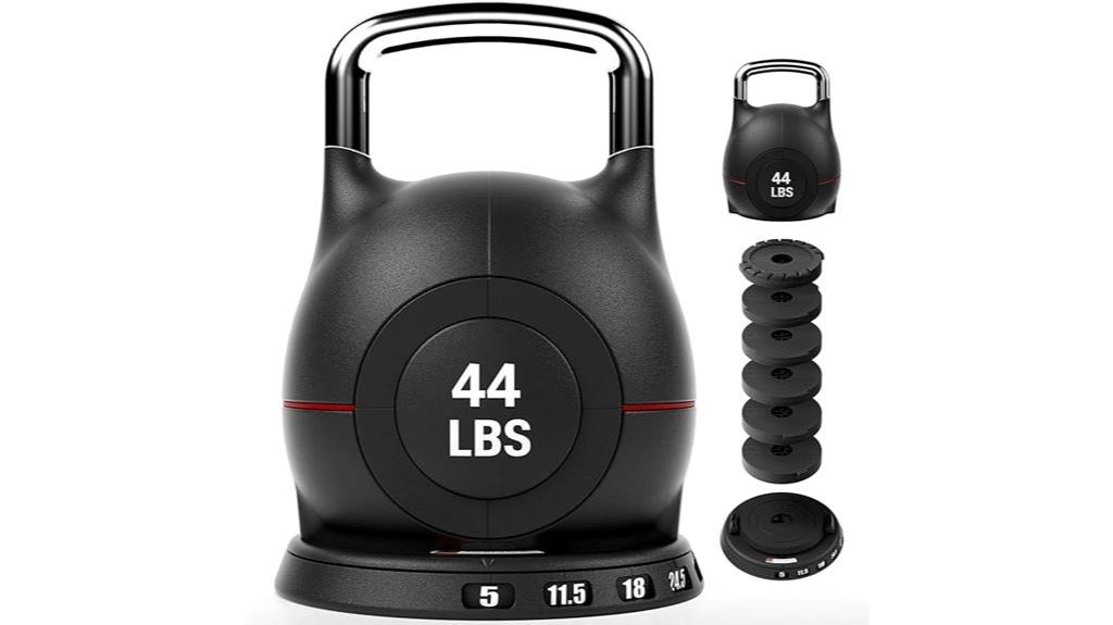 adjustable kettlebell with dial