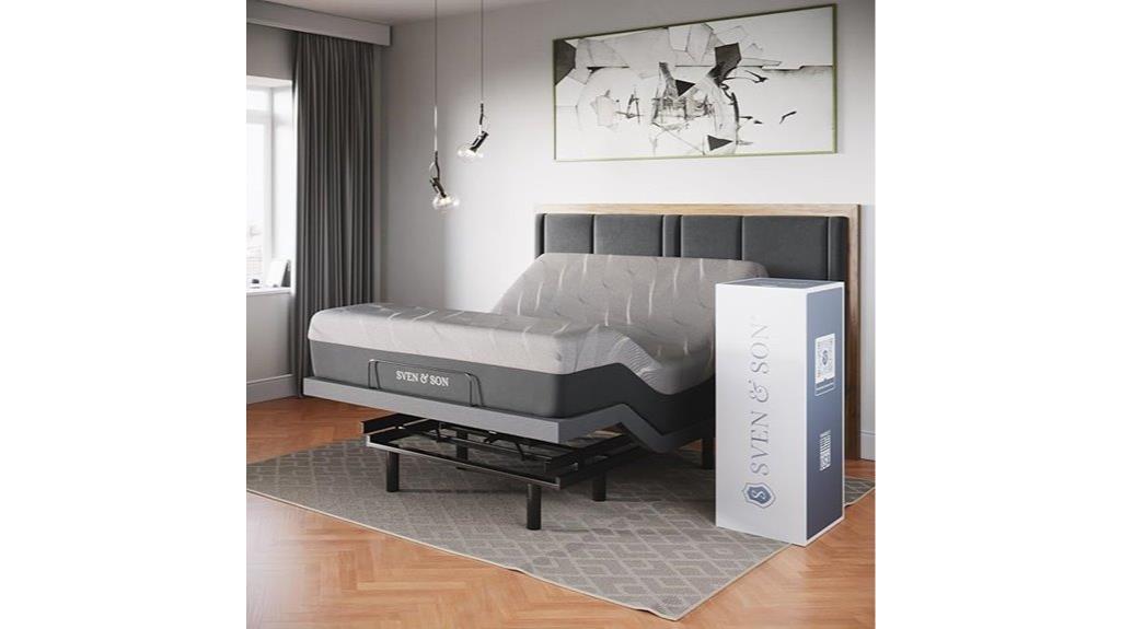 adjustable queen bed with massage