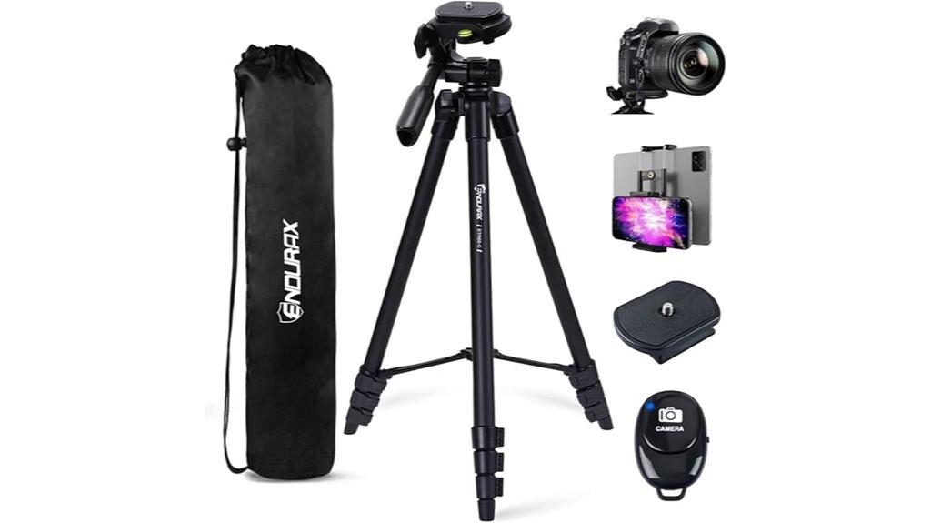 adjustable tripod with remote