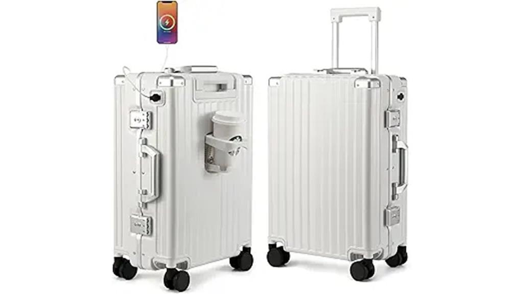 aluminum 20 inch carry on
