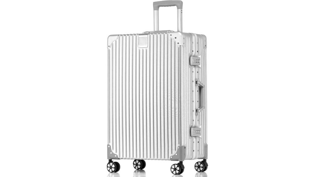 aluminum spinner carry on luggage