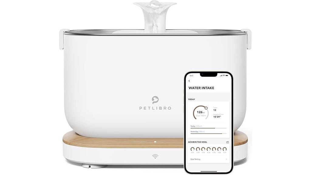 app controlled cat water fountain